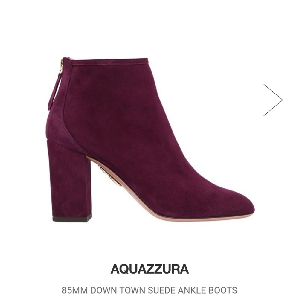 NWOB Aquazzura Firenze Purple Bootie (36) - Picture 2 of 7